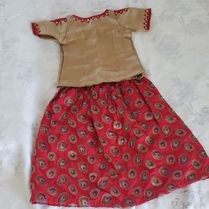 Like new 3 to 4 years indian traditional lehanga